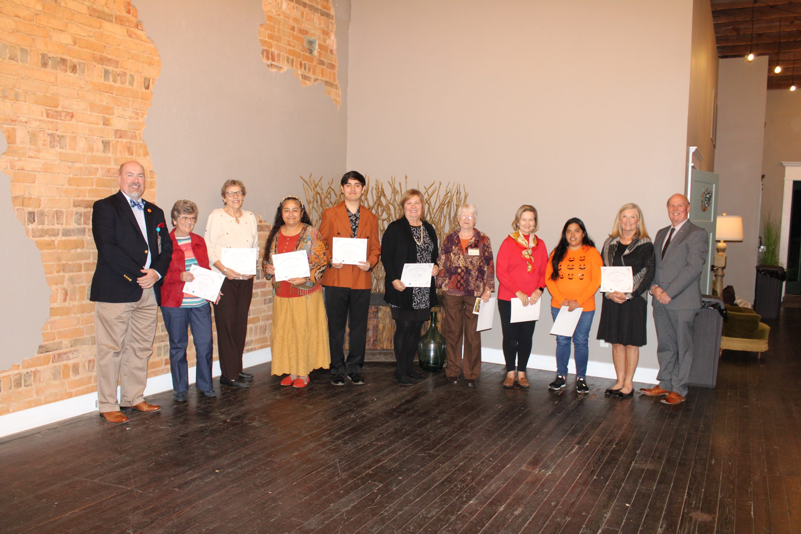 Picture of our volunteer award winners
