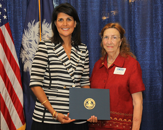 Ann Rogers and SC Gov Nikki Haley picture