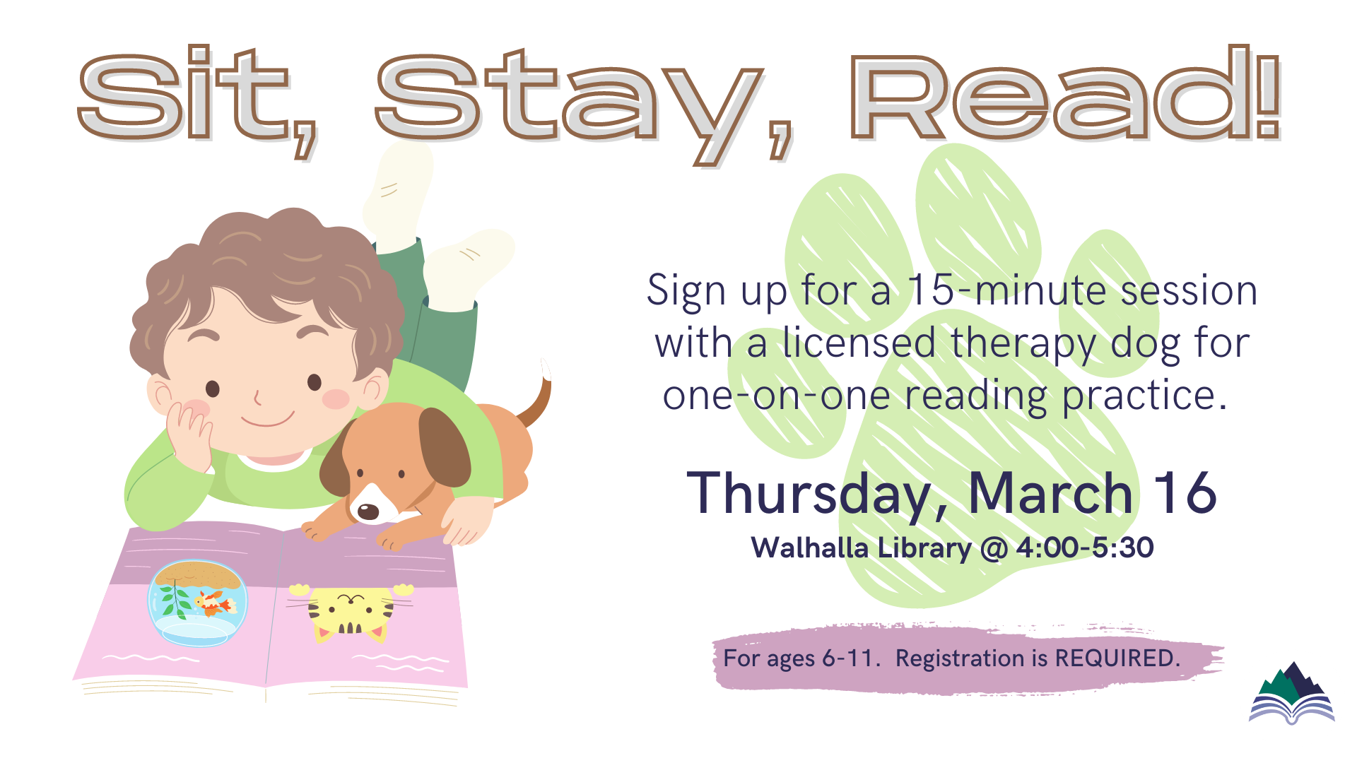 Sign up for Sit, Stay, Read