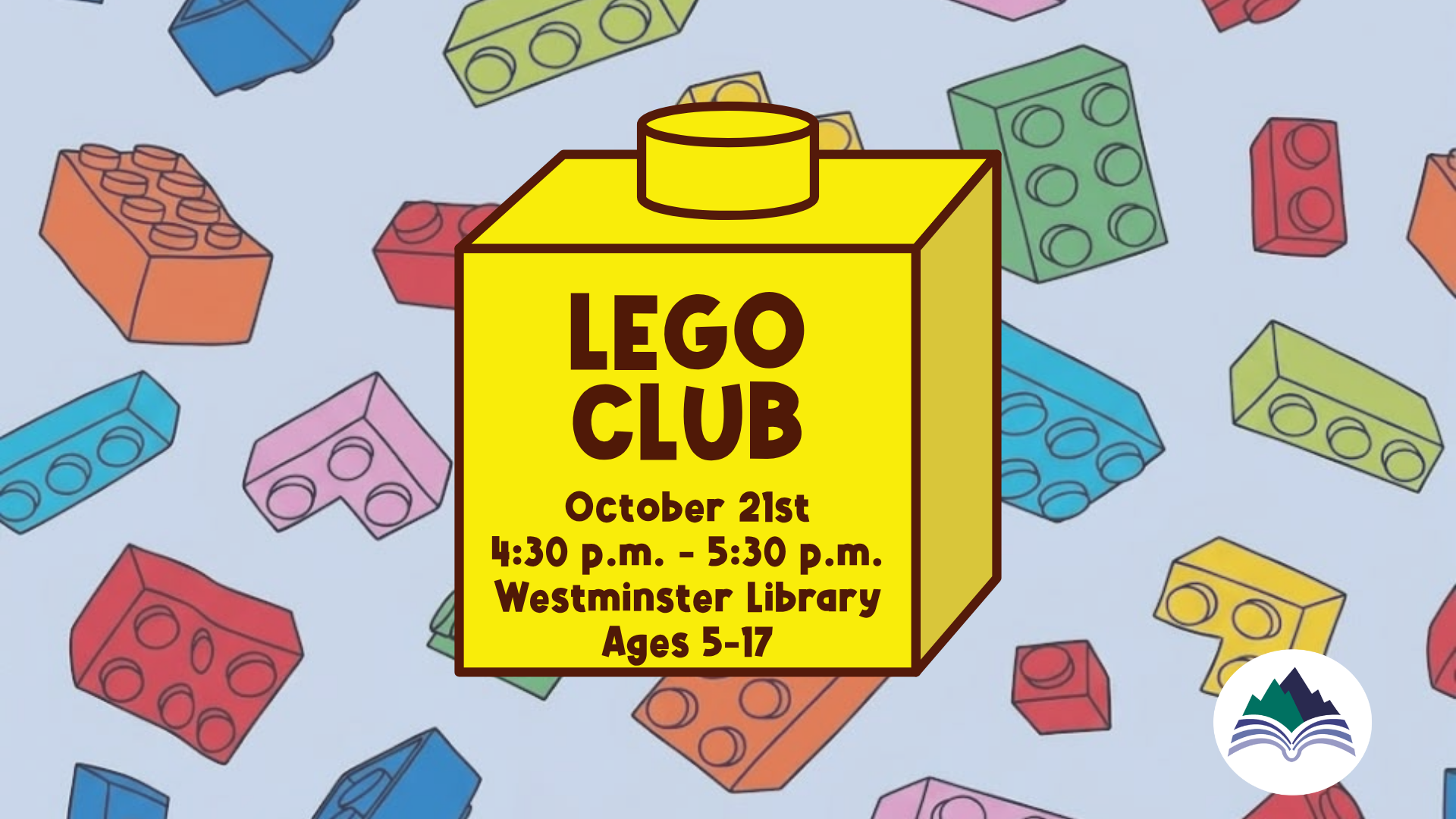 LEGO Club, Westminster Library, Wednesday, October 21, 4:30 PM